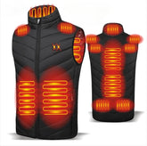 Unisex Areas Heated Jacket Electric Heating Vest USB Heated JacketUnisex Areas Heated Jacket Electric Heating Vest USB Heated Jacket