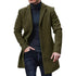 Woolen Winter Coat Fashion Lapel Single Breasted Style CoatMen&