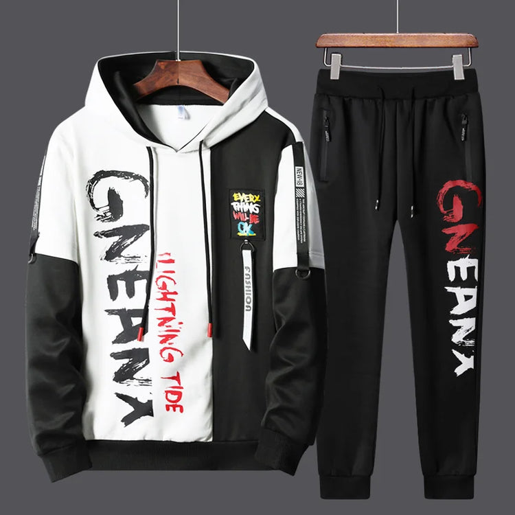 Piece Streetwear Hip Hop Fashion SuitMen&