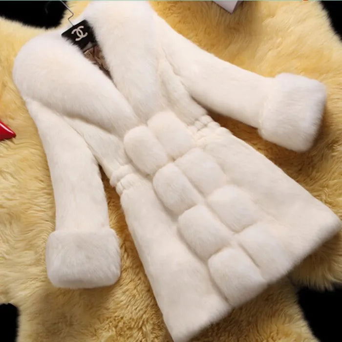 Women's Thick Overcoat Mid-length Autumn Winter Warm Solid Coat - Acapparelstore