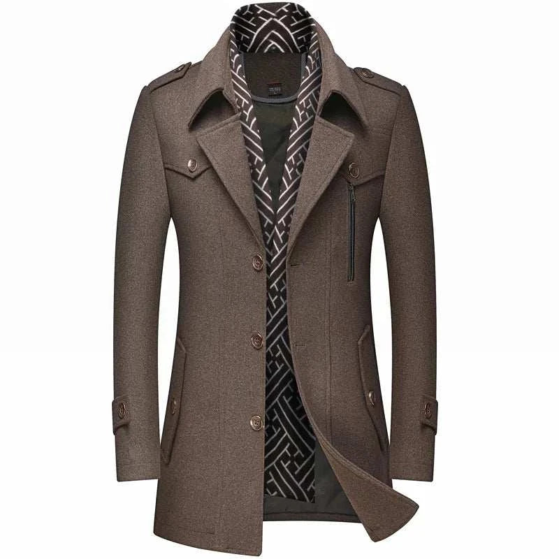 Fashion Slim Fit Winter Wool Trench Coats Middle Long Jacket44428219220227|44428219252995|44428219285763|44428219318531|44428219351299|44428219384067|44428219416835|44428219449603