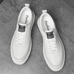 Genuine Solid Leather Men's Skateboard Shoes