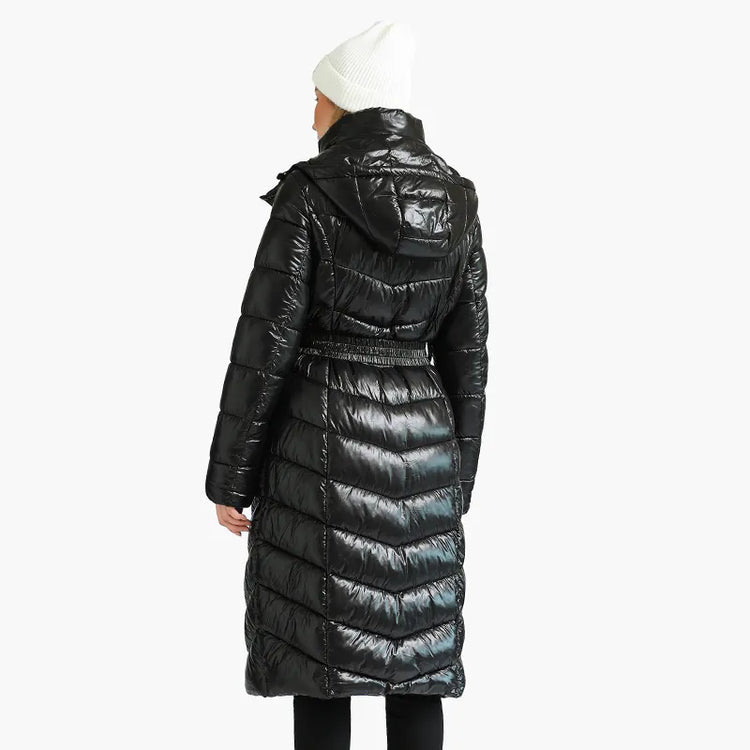 Coats Black Thick Warm Puffer JacketsWindproof Long Parkas Women&