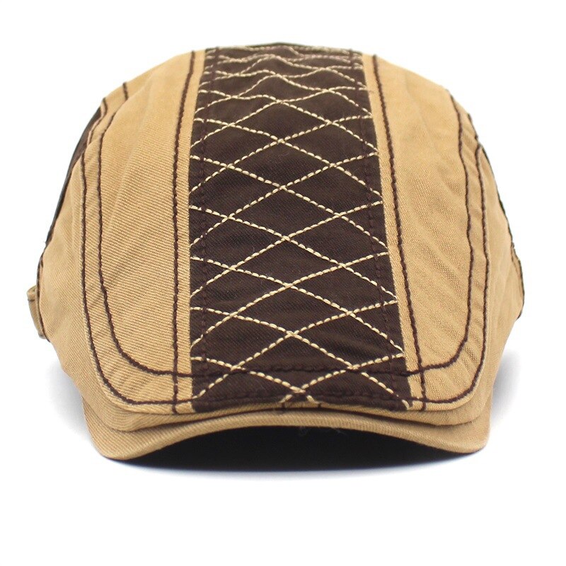 Unisex Retro Berets Hat Cotton Visors Embroidery Letter Flat Caps - Acapparelstore