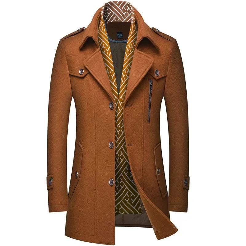 Fashion Slim Fit Winter Wool Trench Coats Middle Long Jacket44428220268803|44428220301571|44428220334339|44428220367107|44428220399875|44428220432643|44428220465411|44428220498179