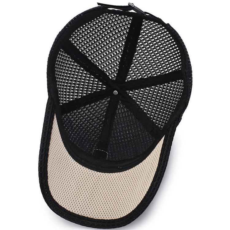Top Level Summer Baseball Hat Women Men Breathable Mesh Trucker Cap - Acapparelstore