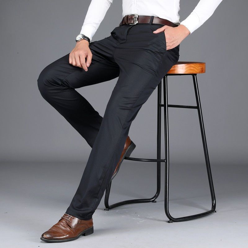 British Style Men High-Quality Casual Dress Pant Men Design Slim Trous Acapparelstore British Style Men High-Quality Casual Dress Pant Men Design Slim Trous Acapparelstore