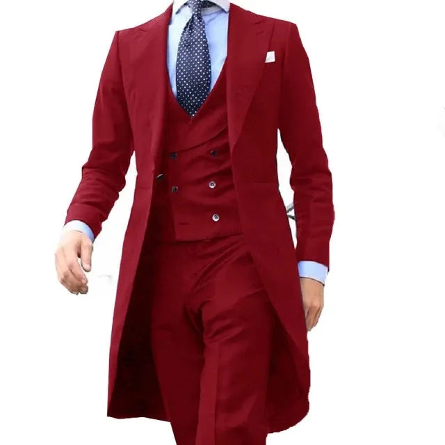 Arrival Long Coat Red Designs Men&