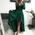 Floral Lace Dresses Ladies Elegant Party Dresses Swing Prom Evening Gowns - Acapparelstore