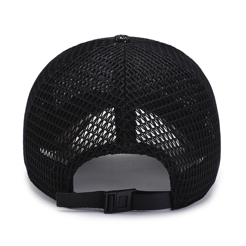Top Level Summer Baseball Hat Women Men Breathable Mesh Trucker Cap - Acapparelstore