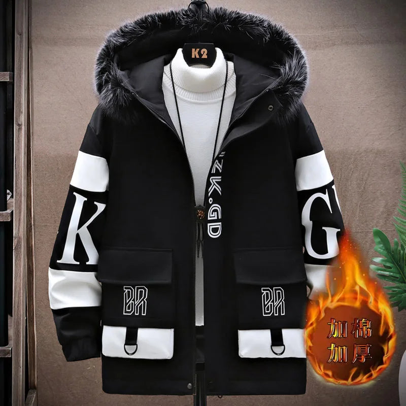 Fashion Trend Printed Large Size JacketMen&