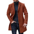 Woolen Winter Coat Fashion Lapel Single Breasted Style CoatMen&