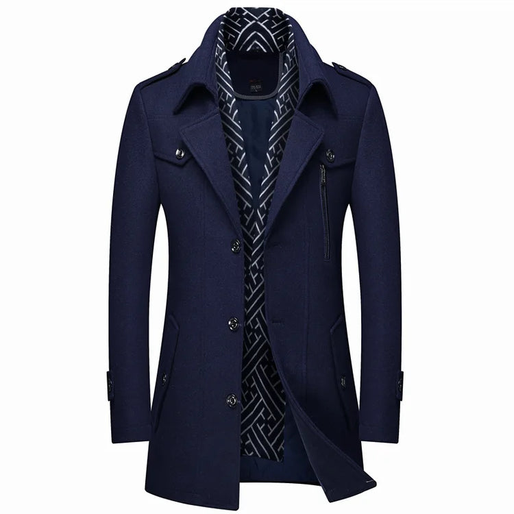 Fashion Slim Fit Winter Wool Trench Coats Middle Long Jacket44428219744515|44428219777283|44428219810051|44428219842819|44428219875587|44428219908355|44428219941123|44428219973891
