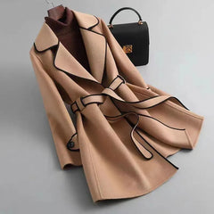Autumn Winter CoatNew Autumn Winter Coat for Women Turn-down Collar Woolen Jacket
