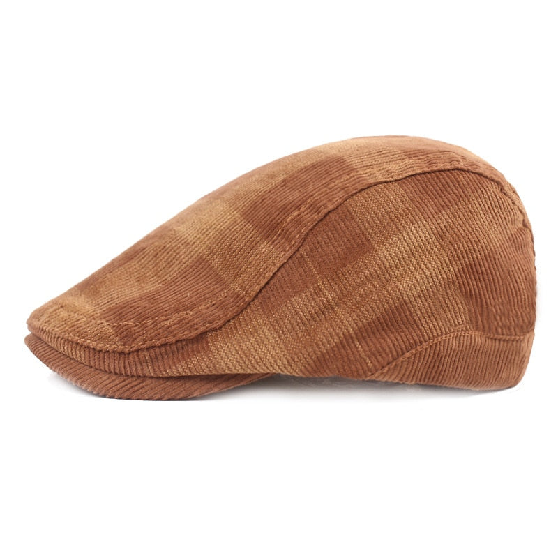 Adult Vintage Herringbone Gatsby Tweed Beret Hat Caps - Acapparelstore
