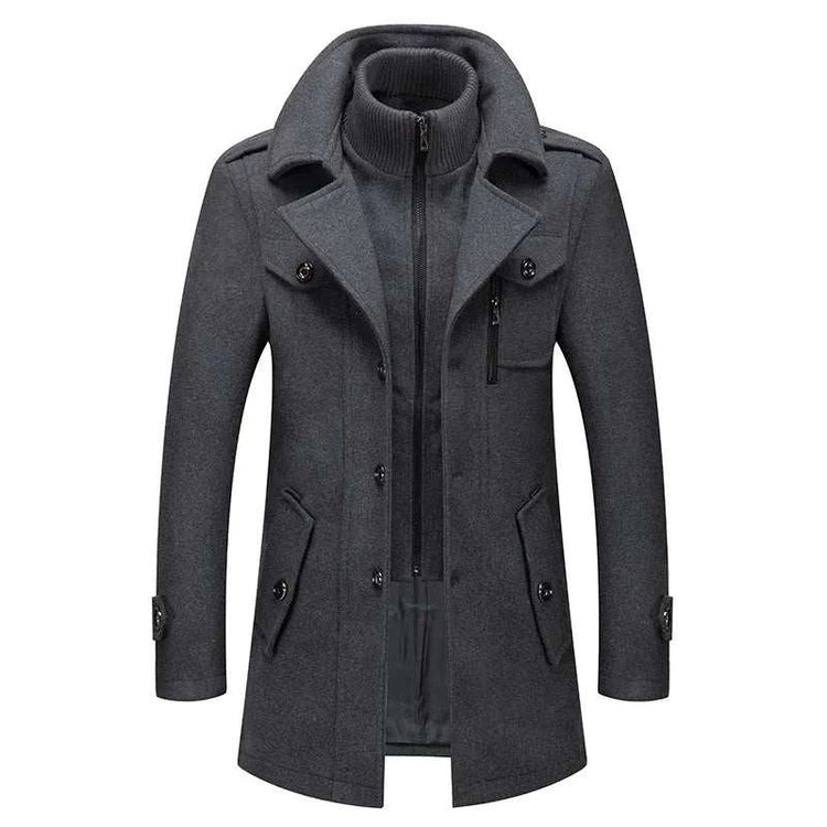 Fashion Slim Fit Winter Wool Trench Coats Middle Long Jacket44428218433795|44428218466563|44428218499331|44428218532099|44428218564867|44428218597635|44428218630403|44428218663171