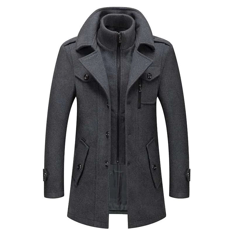 Fashion Slim Fit Winter Wool Trench Coats Middle Long Jacket44428218433795|44428218466563|44428218499331|44428218532099|44428218564867|44428218597635|44428218630403|44428218663171