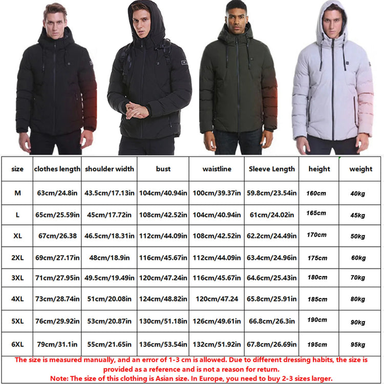 Unisex Areas Heated Jacket Electric Heating Vest USB Heated JacketUnisex Areas Heated Jacket Electric Heating Vest USB Heated Jacket