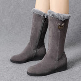 Warm Chelsea High Fur Boots Women Winter ShoesWarm Chelsea High Fur Boots Women Winter Shoes
