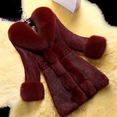 Women's Thick Overcoat Mid-length Autumn Winter Warm Solid Coat - Acapparelstore