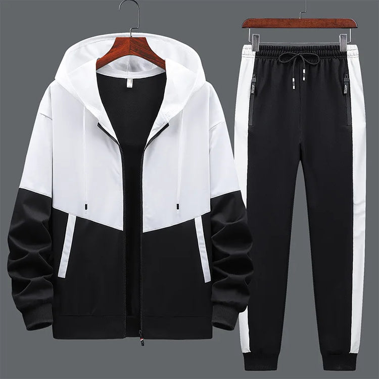 Casual Tracksuit Spring Autumn Hooded Men&
