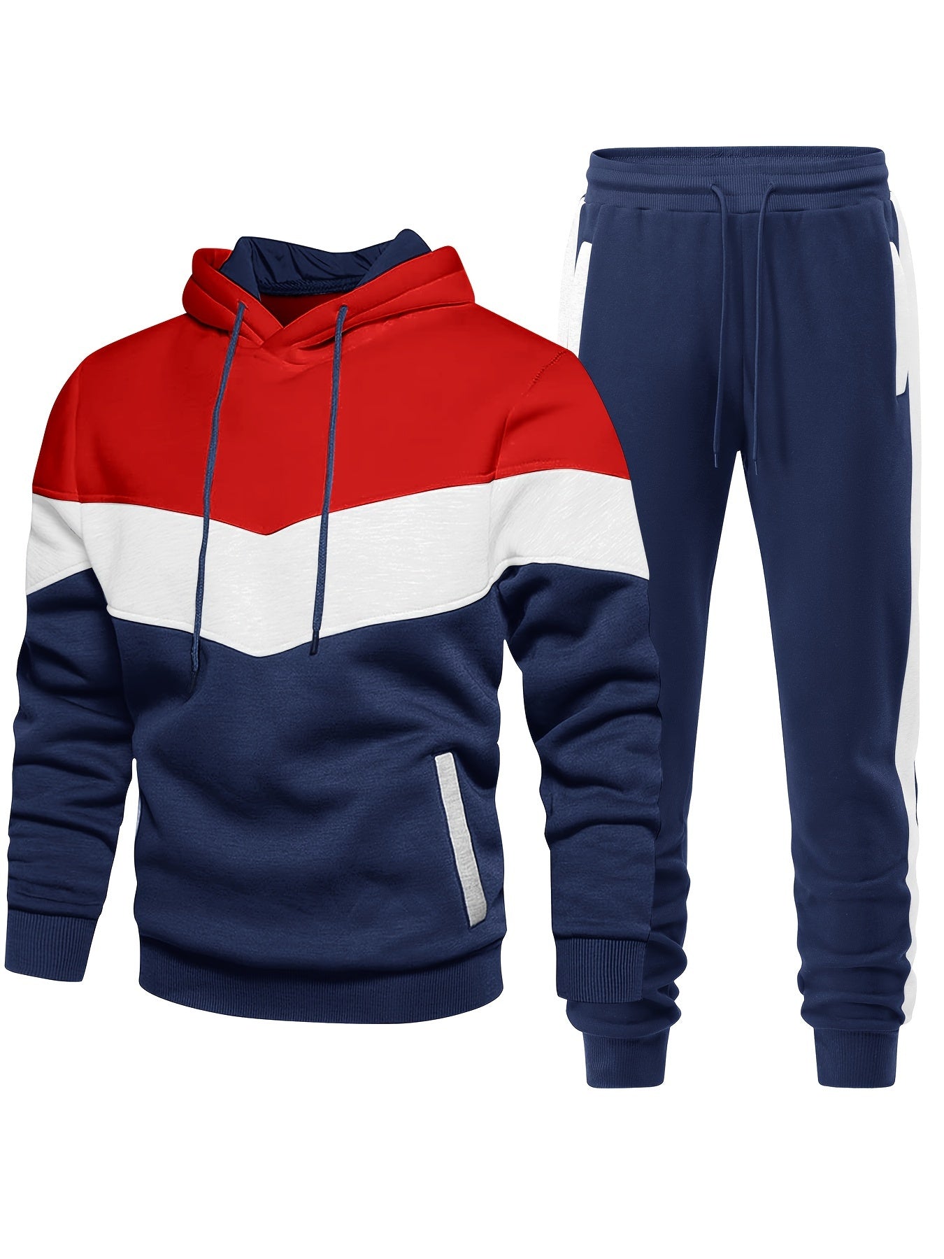 Men's Long Sleeve Hooded All Season Sweatsuit