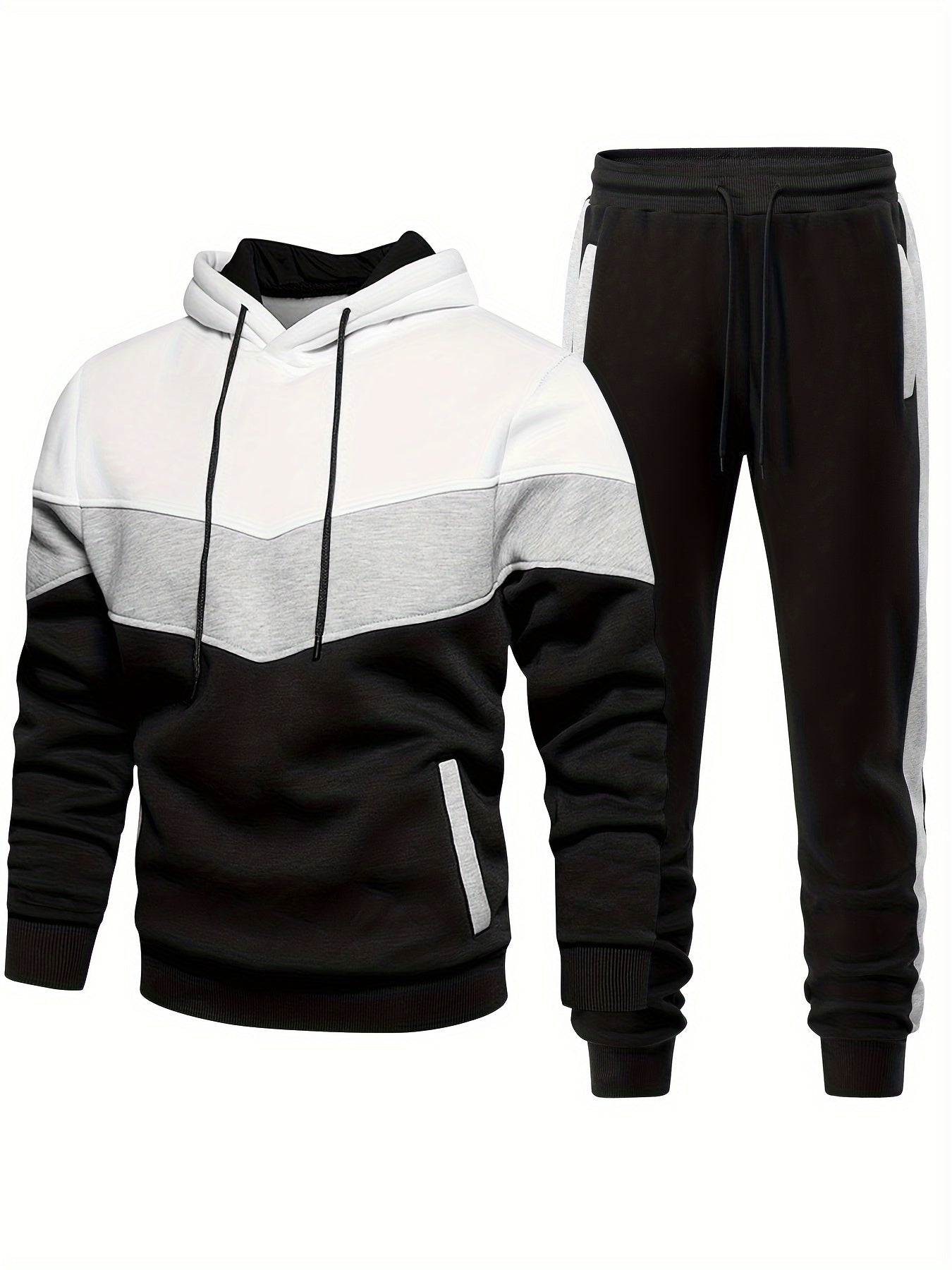 Men's Long Sleeve Hooded All Season Sweatsuit