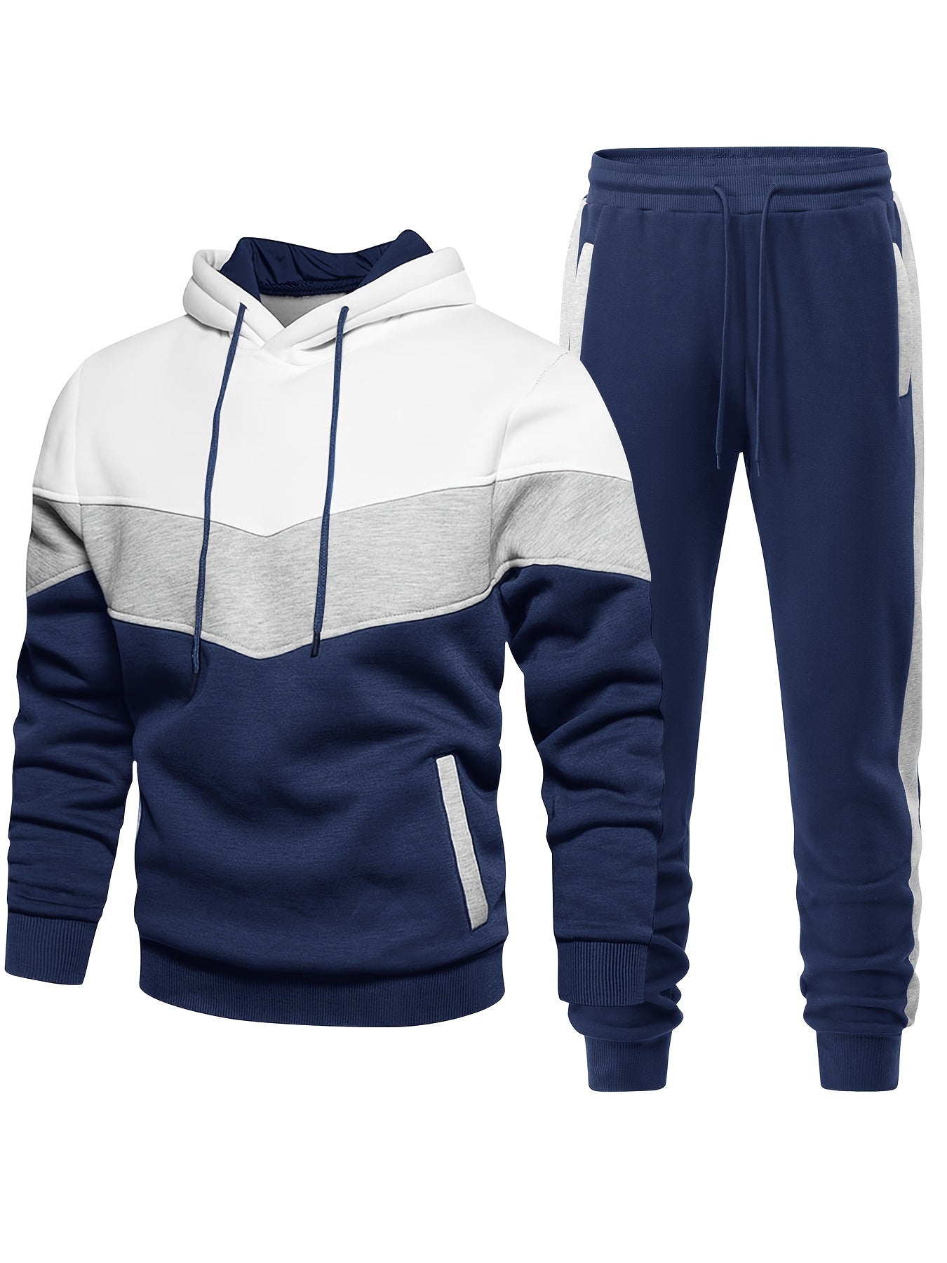 Men's Long Sleeve Hooded All Season Sweatsuit