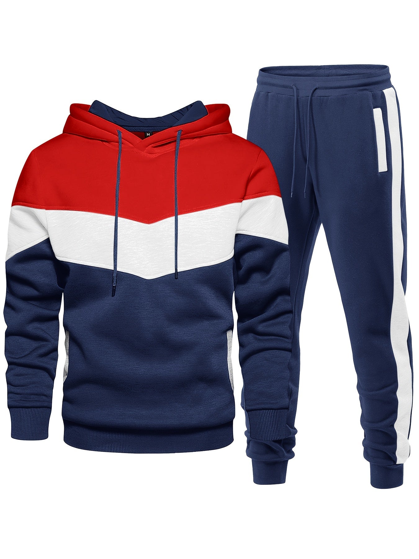 Men's Long Sleeve Hooded All Season Sweatsuit
