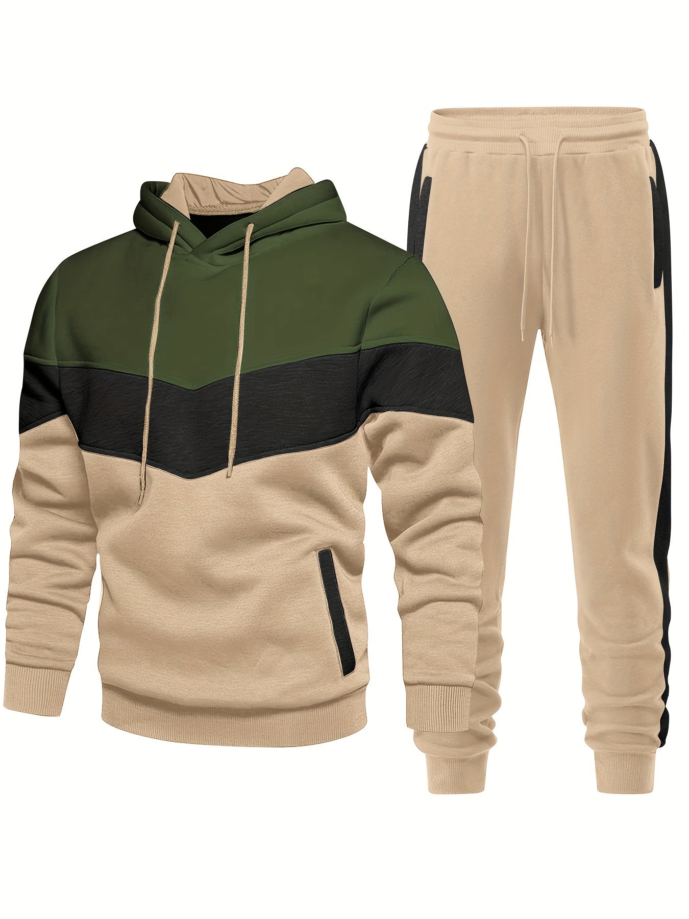Men's Long Sleeve Hooded All Season Sweatsuit