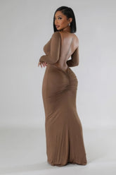 Long Sleeves Stretch DressLong Sleeves Stretch Dress