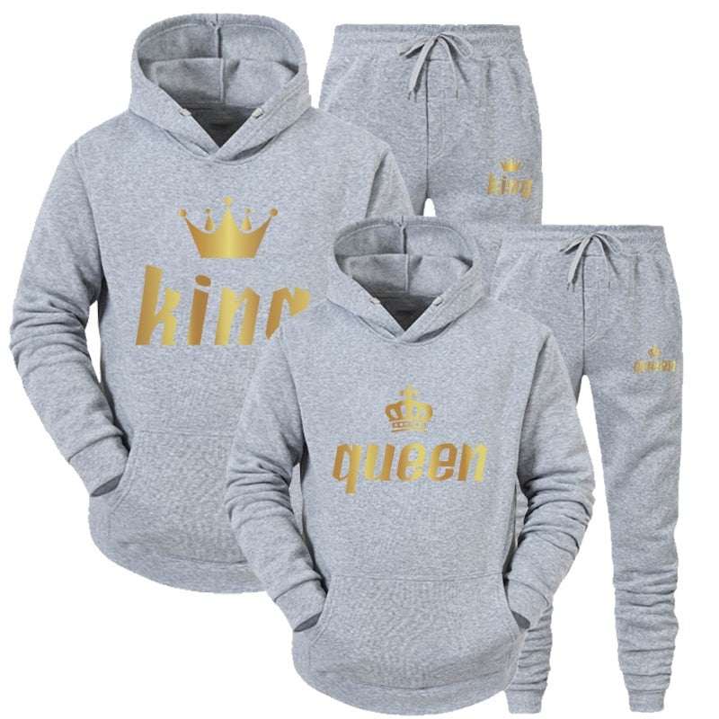 Fashion Couple Sportwear Set KING or QUEEN Streetwear - Acapparelstore