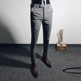 Fashion Men Suit Pants Ankle Length Business Wedding Dress PantsFashion Men Suit Pants Ankle Length Business Wedding Dress Pants