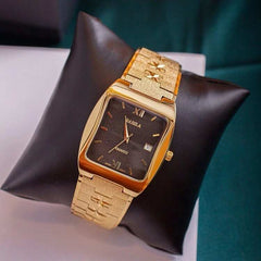 Unisex Watch No Fade 24K Gold Plated Brass Women Men Gift Watch - Acapparelstore
