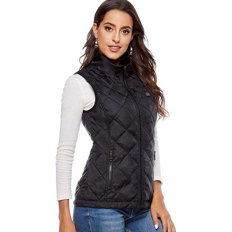 Heating Vest Autumn Winter Cotton Vest USB InfraredWomen&