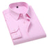 Men Solid Color Business Shirt Fashion Slim White Long Sleeve Shirt - Acapparelstore