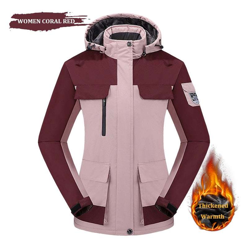 Waterproof Hiking Jackets Men Women Large Size Sports Coats - Acapparelstore