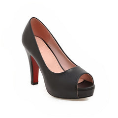 Women's High Heel Shoes Sexy Bride Wedding Party Shoes Peep Toe - Acapparelstore