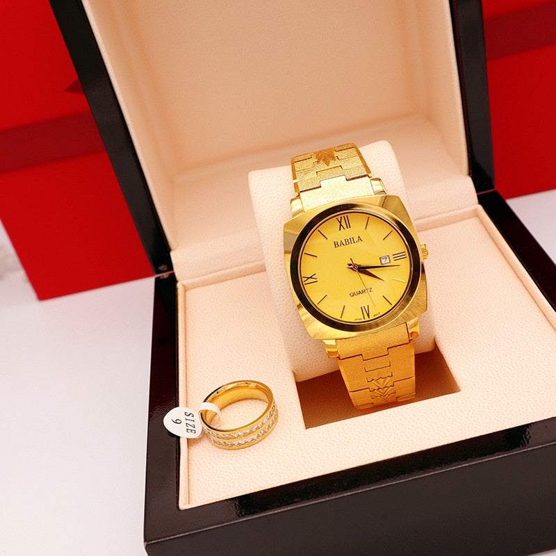 Men Women 18k Gold Quartz Watches No Fading Electroplating Watch - Acapparelstore