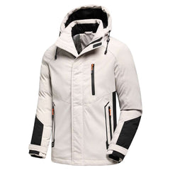 Men's Thick Warm Parkas Jacket Outdoor Windproof Pocket - Acapparelstore