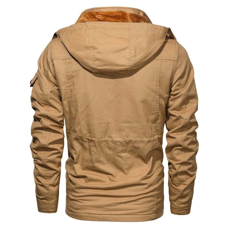 Men's Winter Fleece Jacket Coats Thick Warm Casual Parkas Military Jackets - Acapparelstore