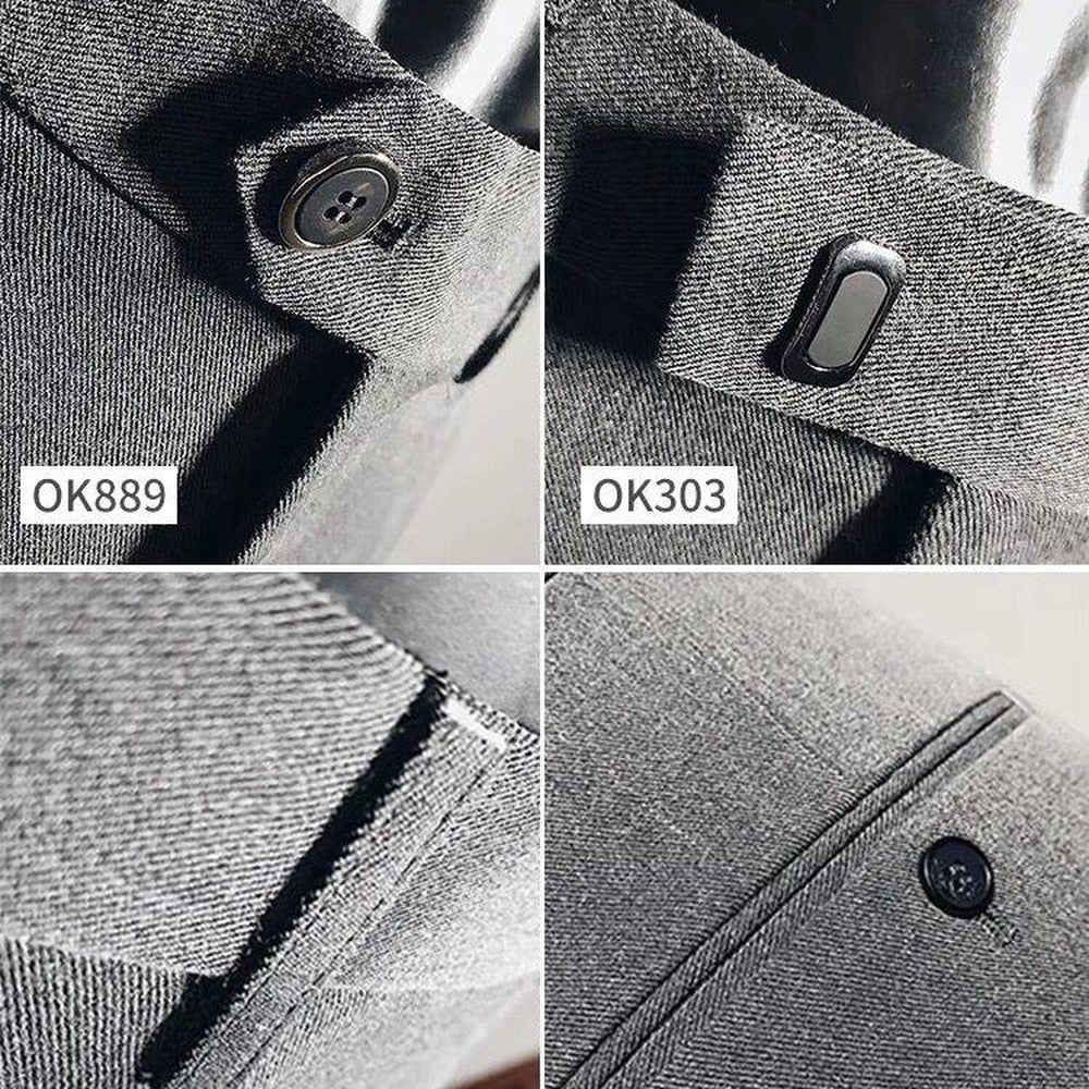 Fashion Men Suit Pants Ankle Length Business Wedding Dress PantsFashion Men Suit Pants Ankle Length Business Wedding Dress Pants