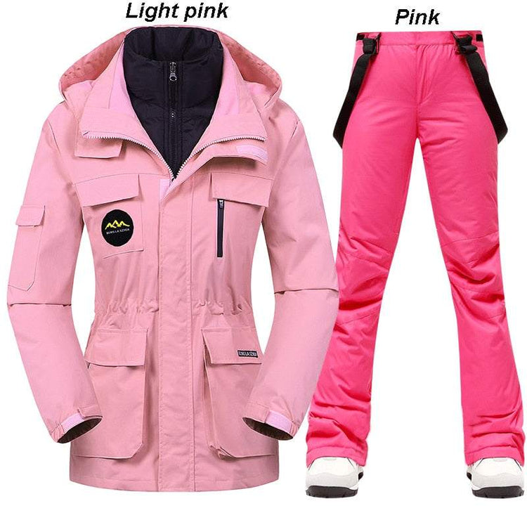 Super Warm Ski Suit Women Winter Snow Down Jacket and Pants - Acapparelstore