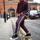 Casual Zipper Tracksuit Set Autumn Male SweatshirtMen&