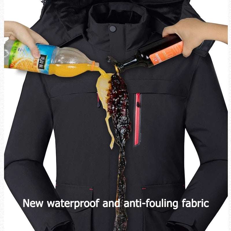 Winter Jacket USB Charge Heated CoatIntelligent Heating Women's Winter Jacket USB Charge Heated Coat