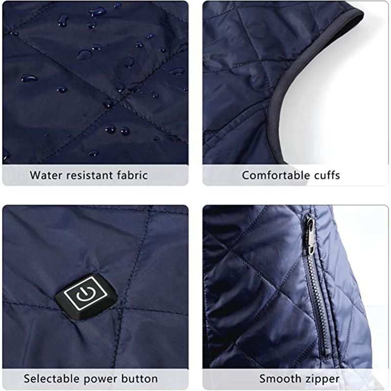 Heating Vest Autumn Winter Cotton Vest USB InfraredWomen&