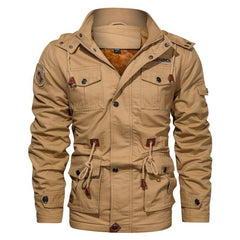 Men's Winter Fleece Jacket Coats Thick Warm Casual Parkas Military Jackets - Acapparelstore