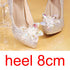 Silver Crystal Wedding Shoes Rhinestone Pearl Beaded ShoesWomen&