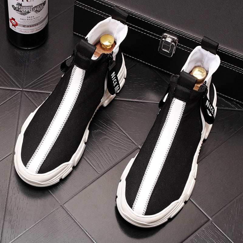 New Arrival Men's Fashion Casual Shoes High Top Ankle Boots - Acapparelstore