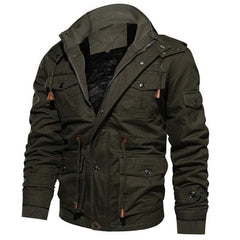 Men's Winter Fleece Jacket Coats Thick Warm Casual Parkas Military Jackets - Acapparelstore